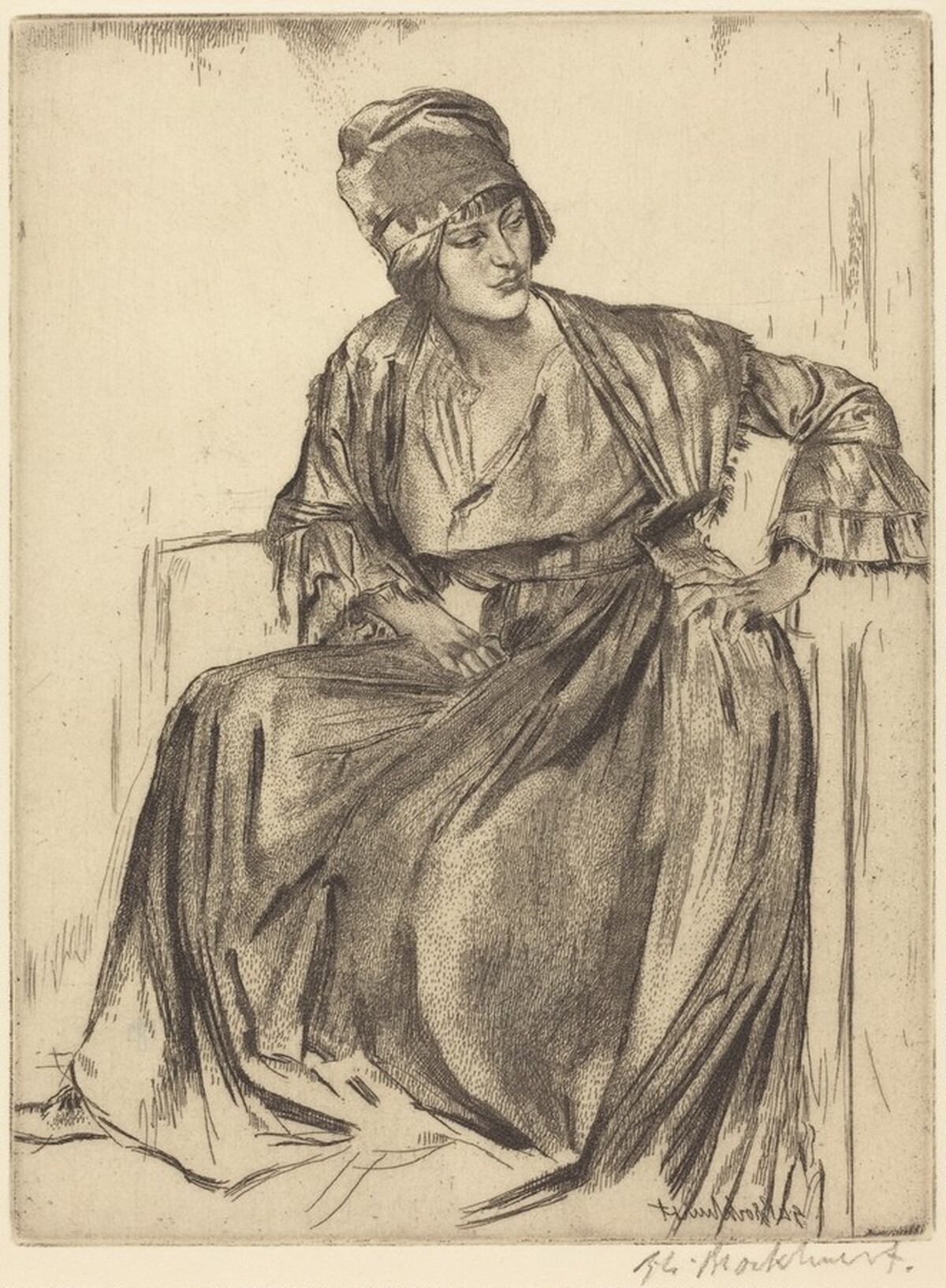 Geneviève by Gerald Leslie Brockhurst