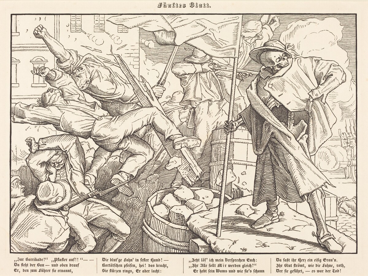 Auch ein Todtentanz V by Alfred Rethel