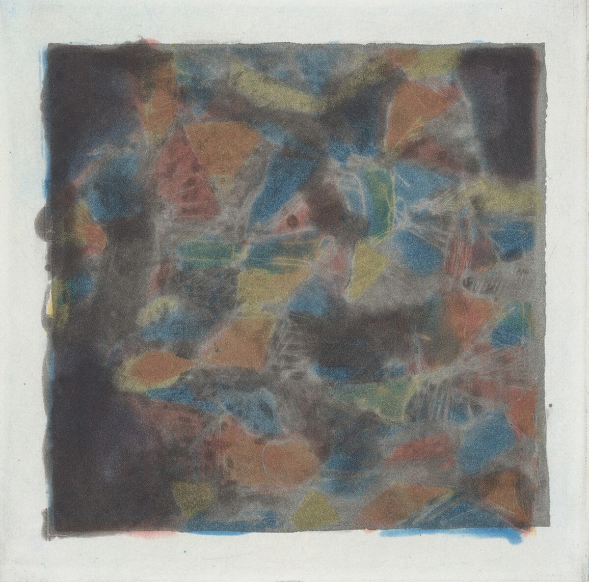 Color & Black, 12 x 12 / 2 by Sol LeWitt