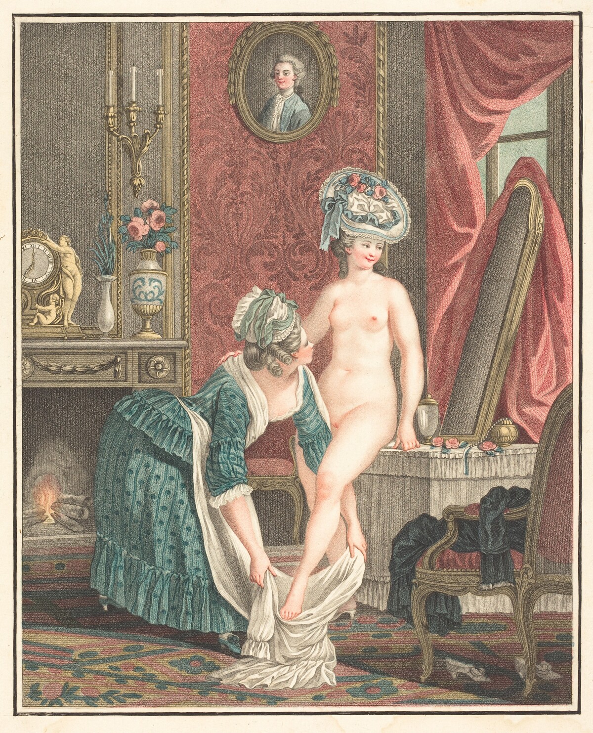 La Toilette by Louis-Marin Bonnet after Nicolas-René Jollain