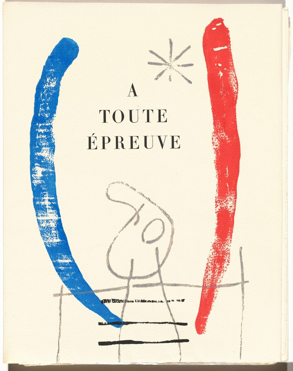 Untitled [plate I] by Joan Miró, Paul Éluard (author)