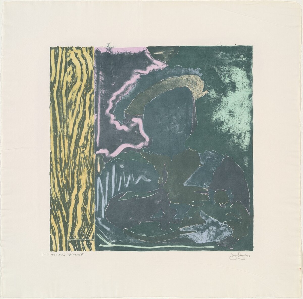 After Holbein [trial proof] by Jasper Johns