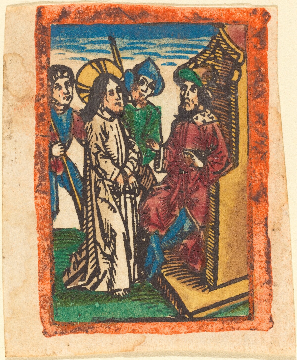 Christ before Pilate by German 15th Century