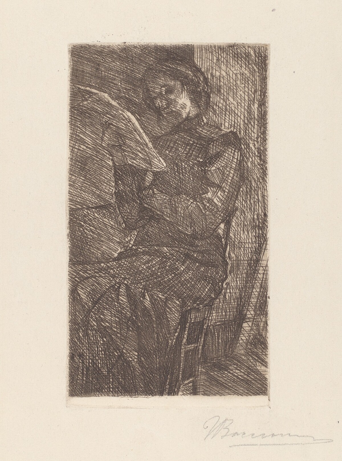 Woman Reading [Donna che legge] by Umberto Boccioni