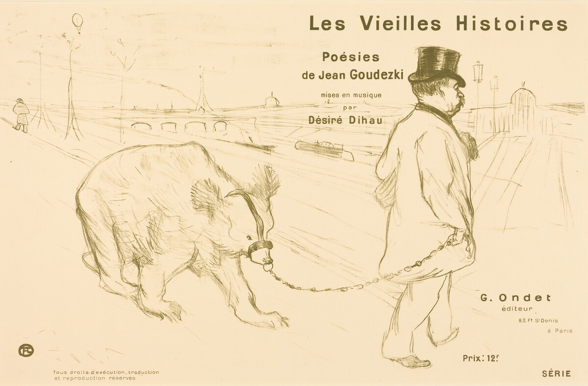 Les Vieilles Histoires (cover/frontispiece) by Henri de Toulouse-Lautrec