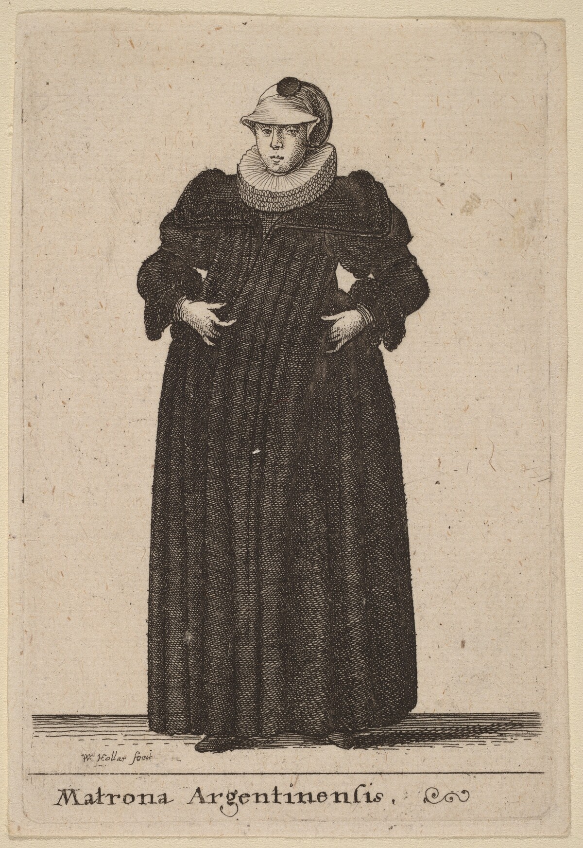Matrona Argentinensis by Wenceslaus Hollar
