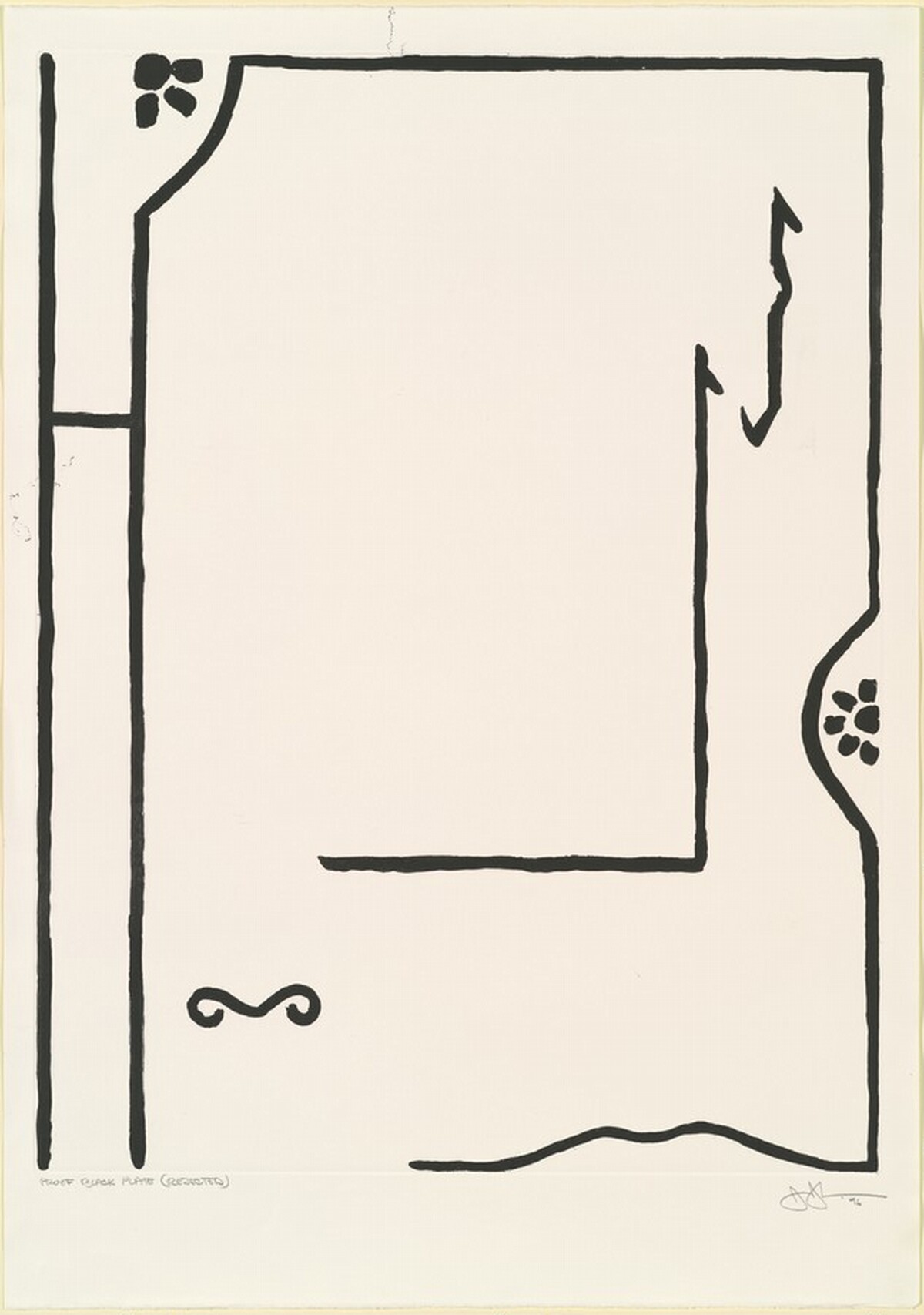 Face with Watch [proof] by Jasper Johns