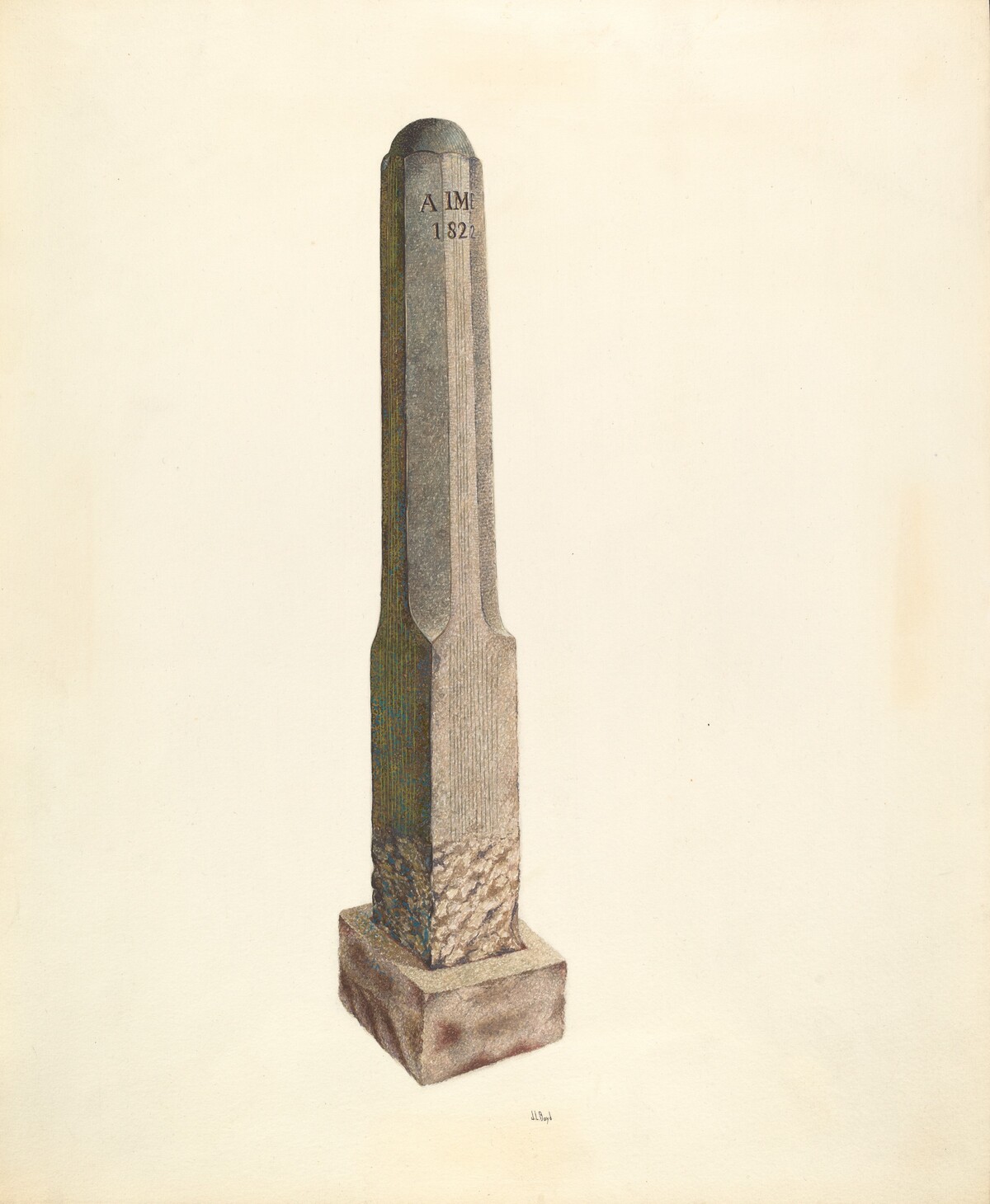 Plantation Boundary Marker by Joseph L. Boyd
