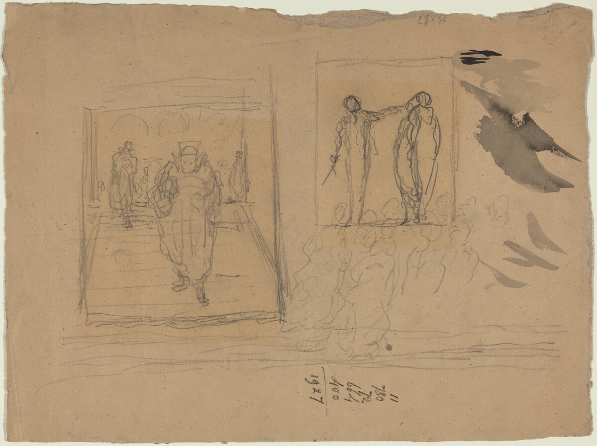 Scene in a Palace of Justice by Honoré Daumier