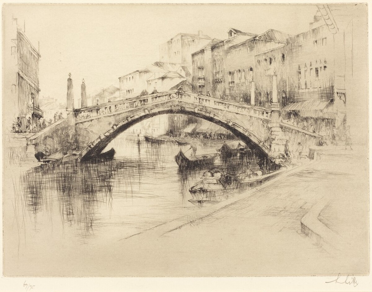 Ponte Conarreggio by Sidney Mackenzie Litten
