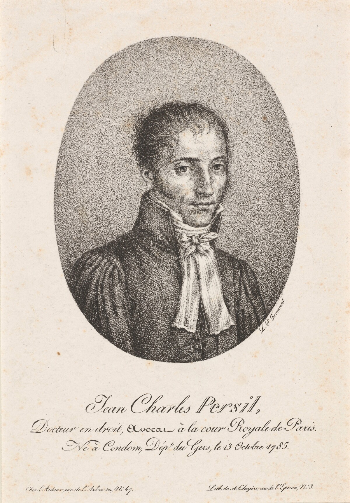 Jean Charles Persil by after Louis-Pierre Froment after Honoré Daumier