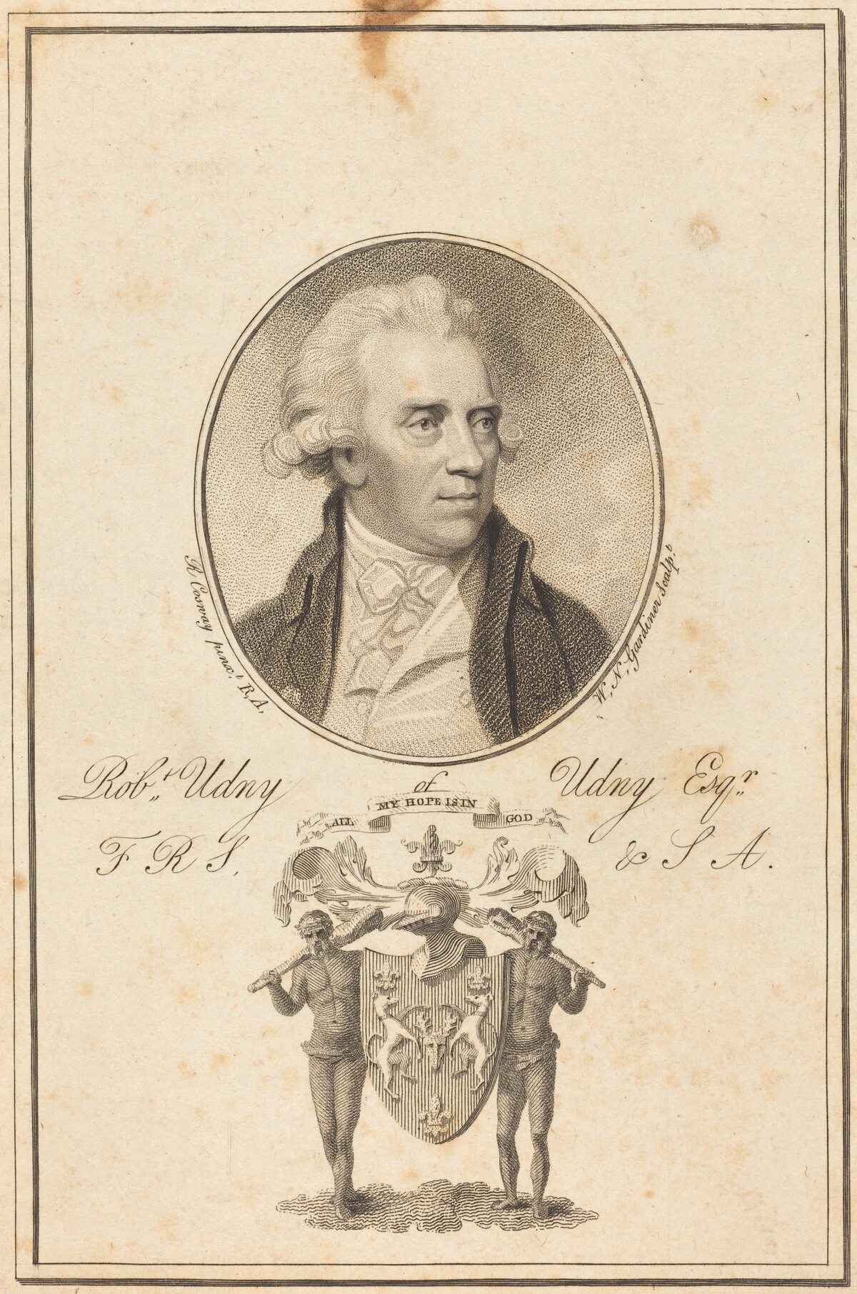 Robert Undy by William Nelson Gardiner after Richard Cosway