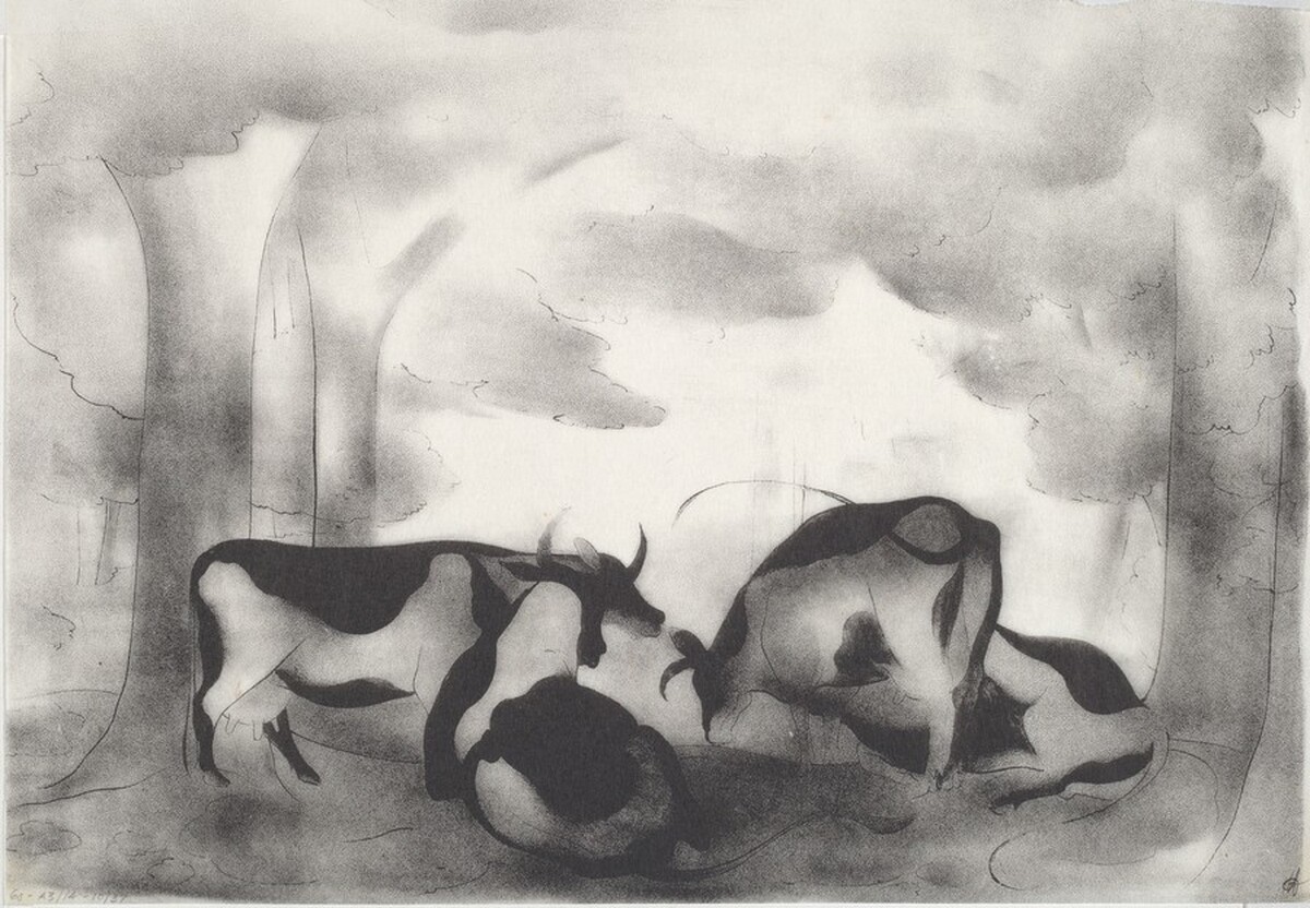 Cows in Shade No. 1 by Arthur George Murphy
