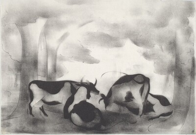 Cows in Shade No. 1