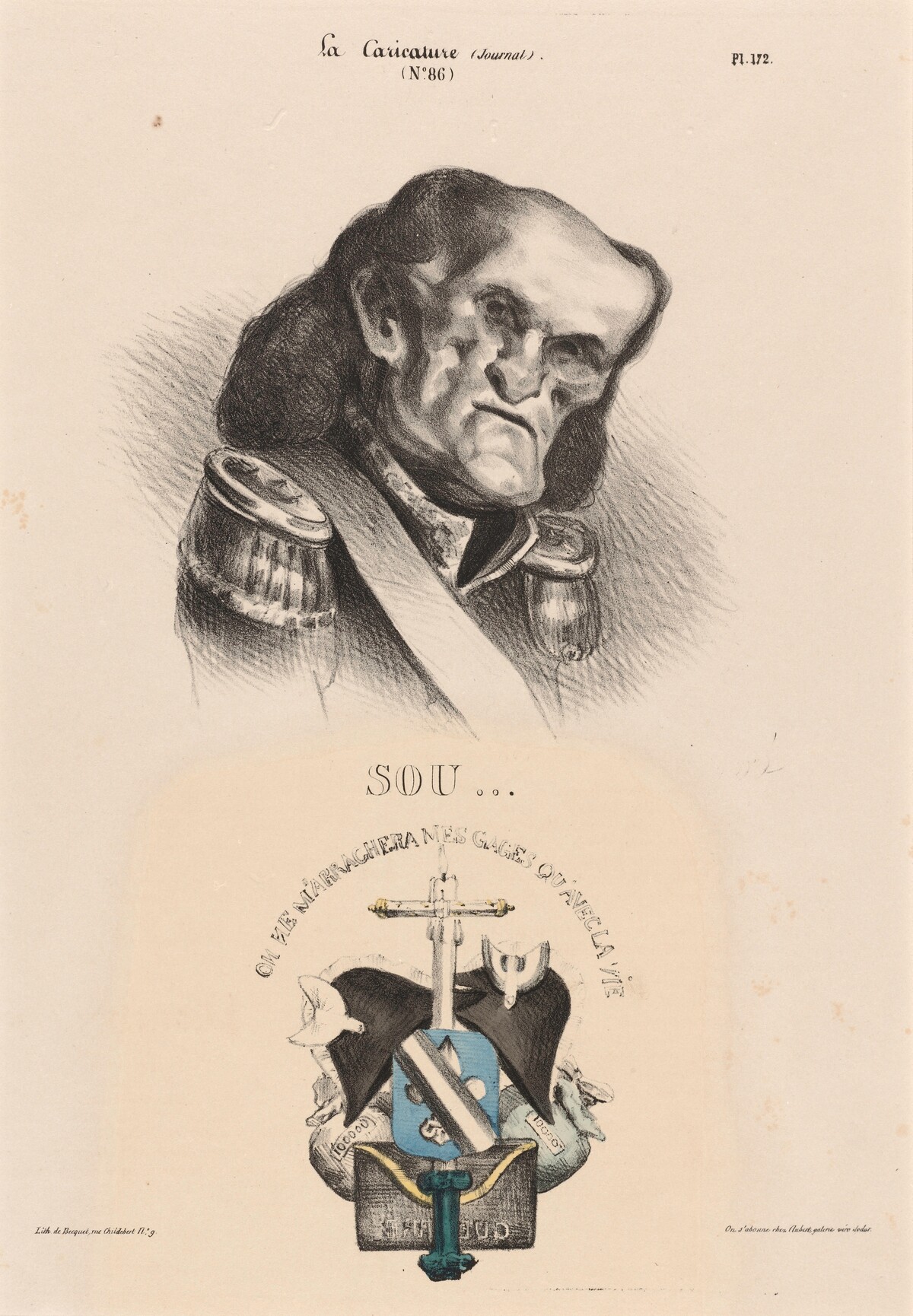 Soult (Maréchal) by Honoré Daumier