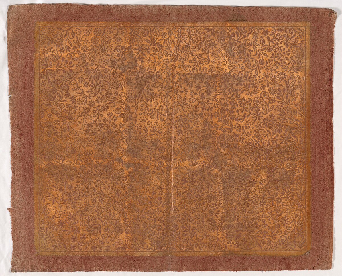 Endpaper with Floral Pattern by Italian 18th Century