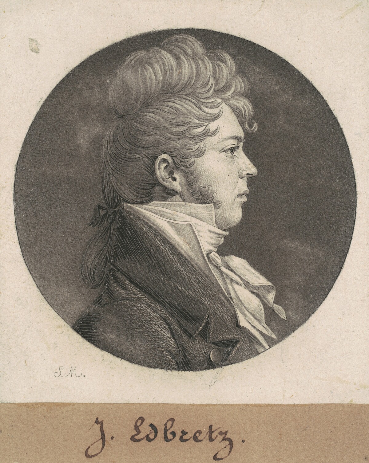 John Hill Smith by Charles B. J. Févret de Saint-Mémin