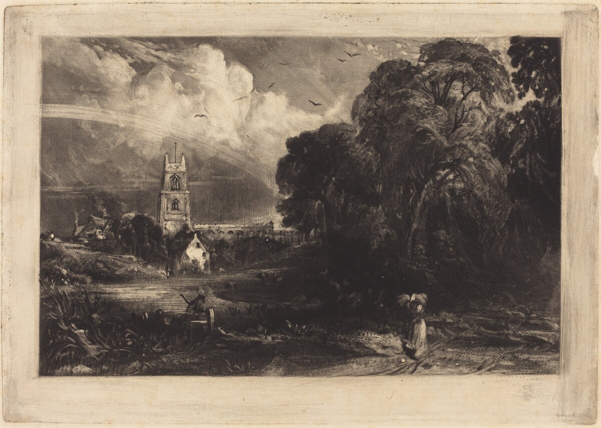 Stoke-by-Neyland by David Lucas after John Constable