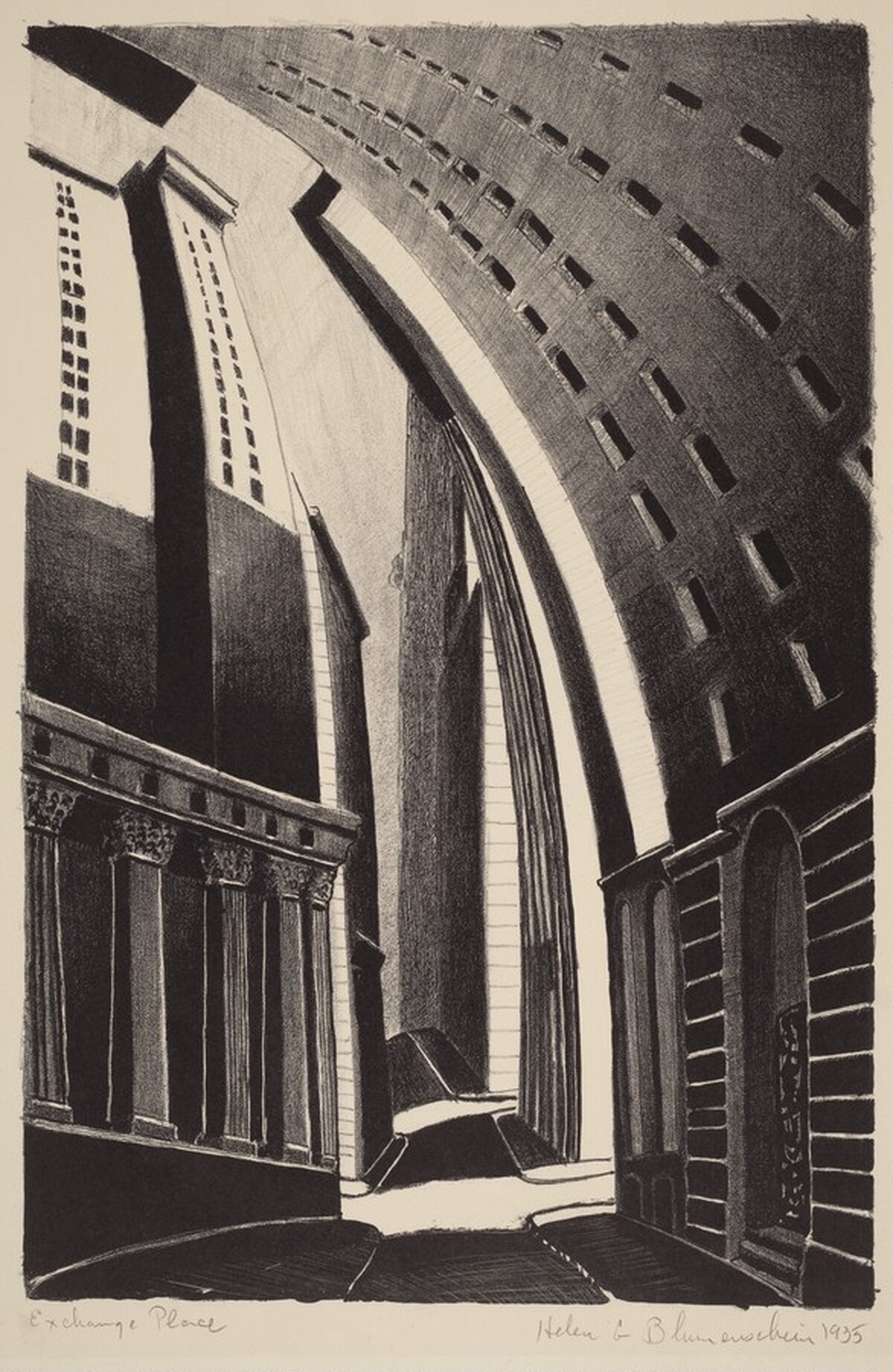 Exchange Place by Helen Green Blumenschein