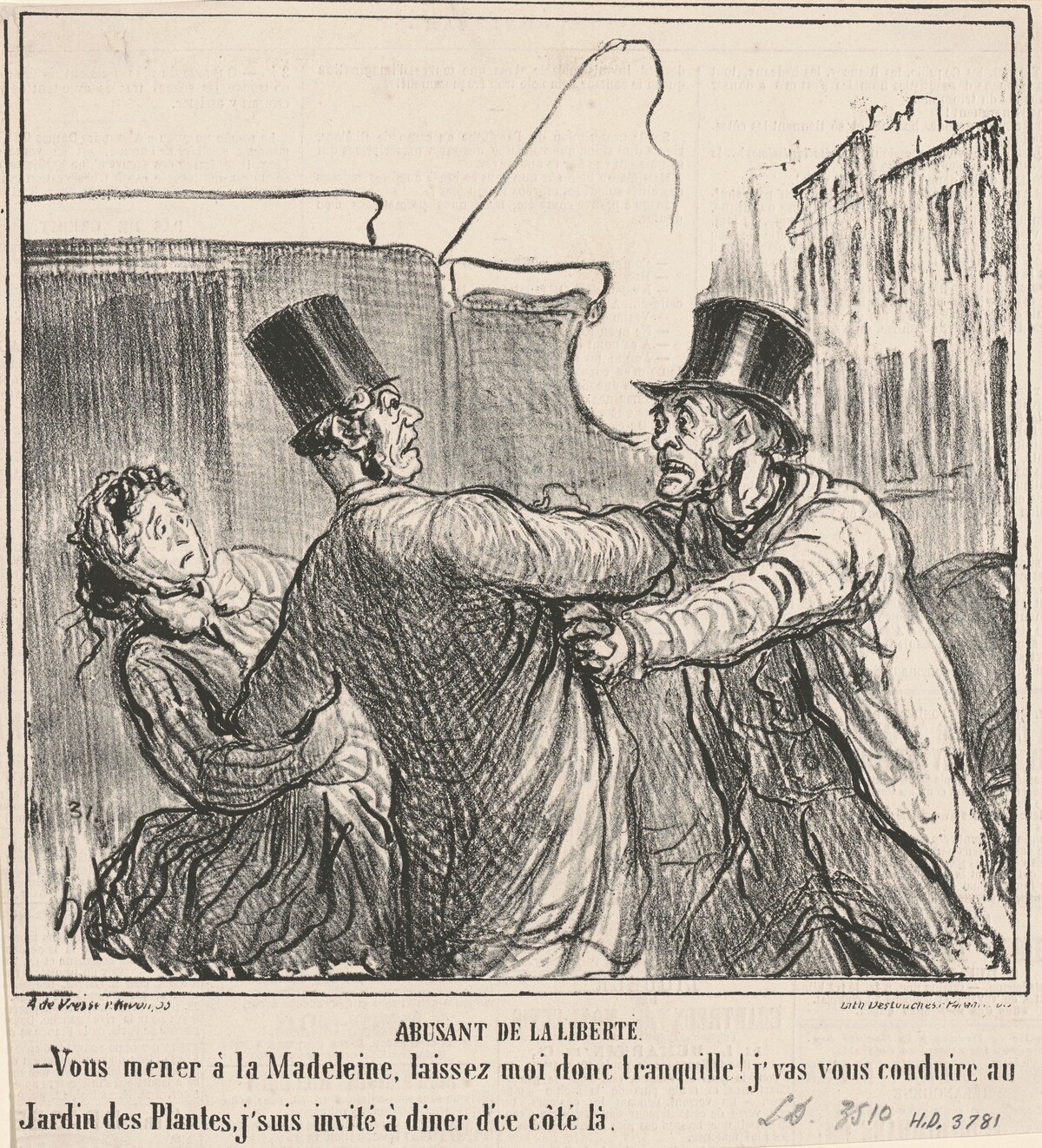 Abusant de la liberté by Honoré Daumier