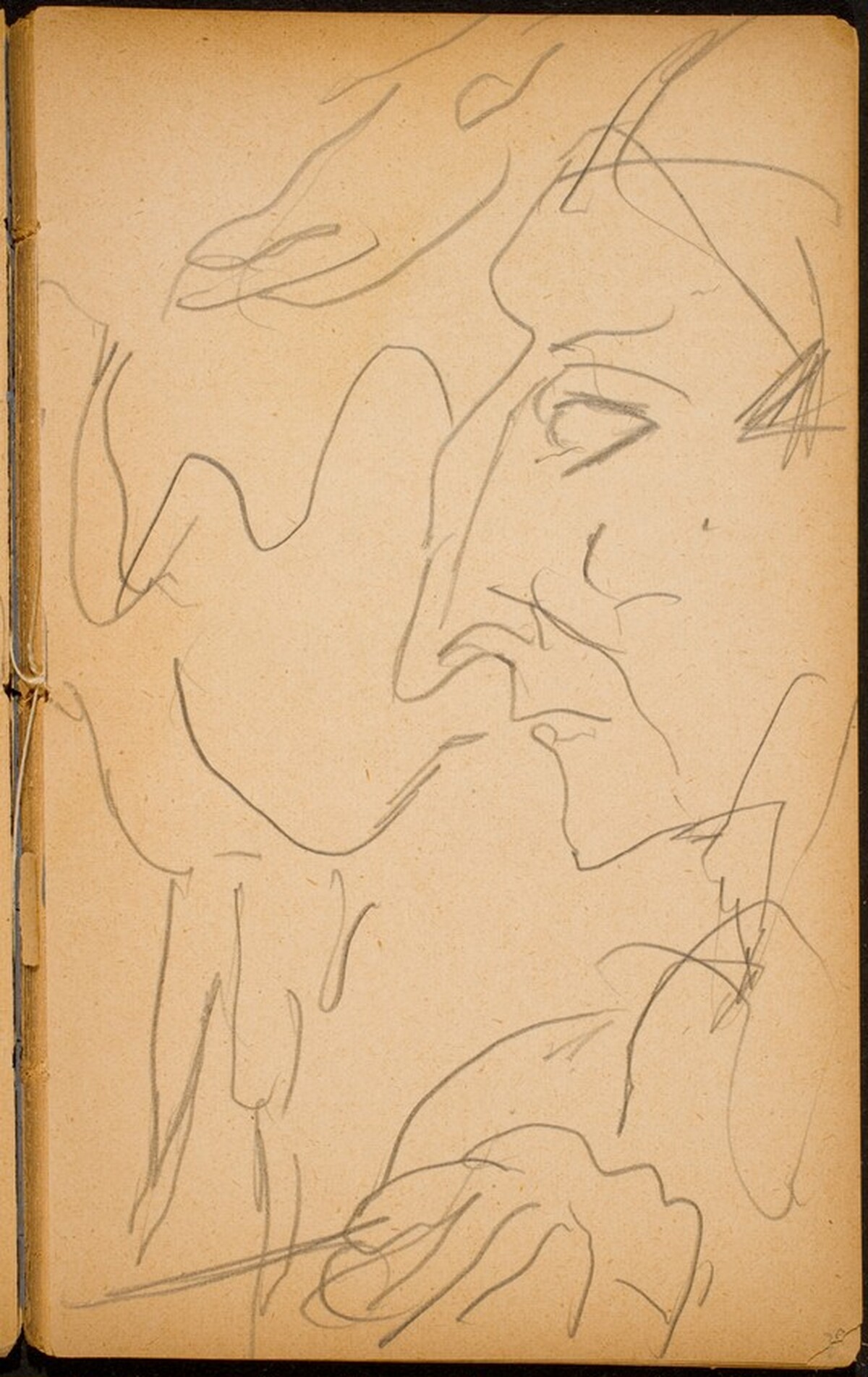 Artist oder Clown mit Tier (Performer with Animal) [p. 39] by Max Beckmann