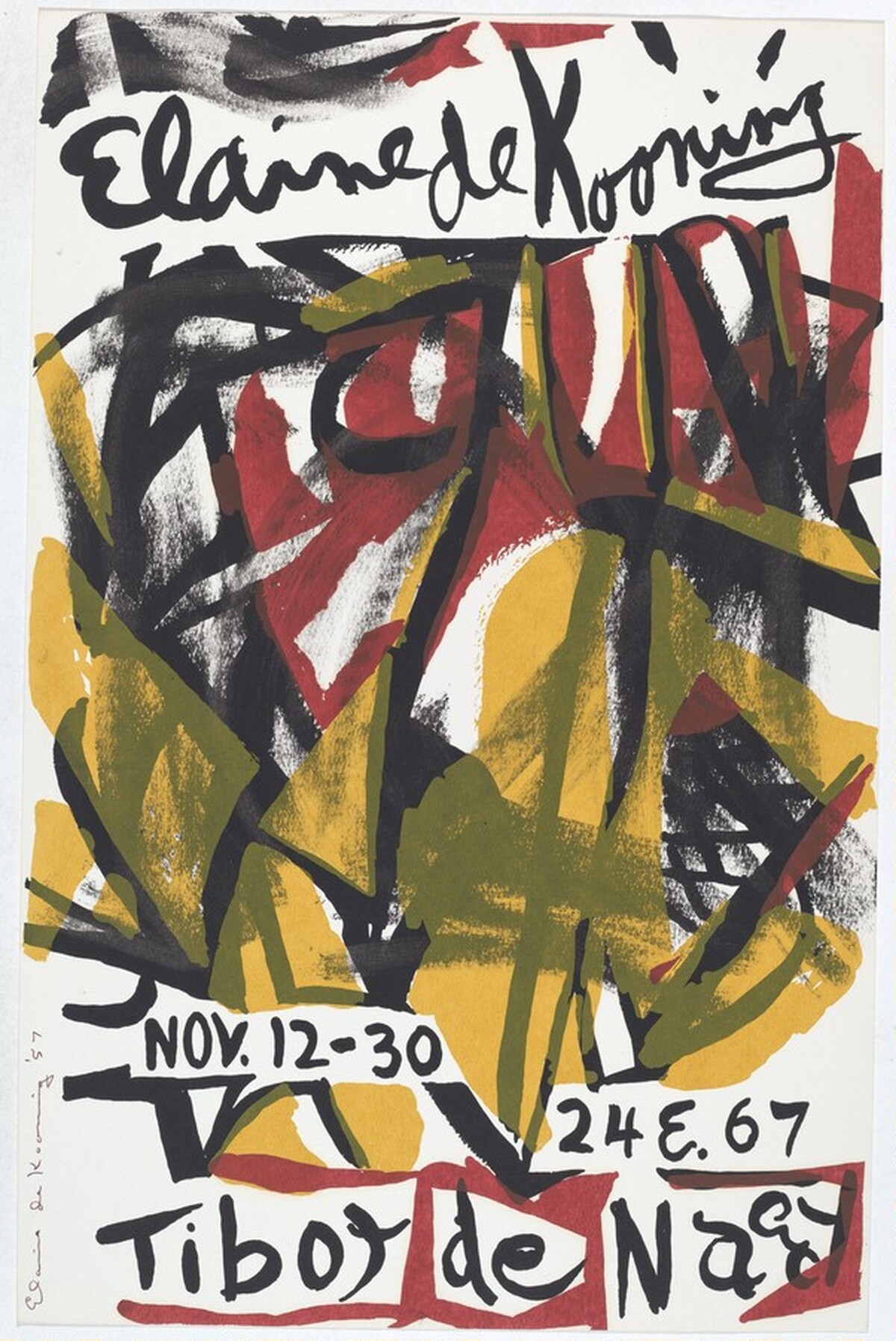 Untitled (Elaine de Kooning, Tibor De Nagy) by Elaine de Kooning