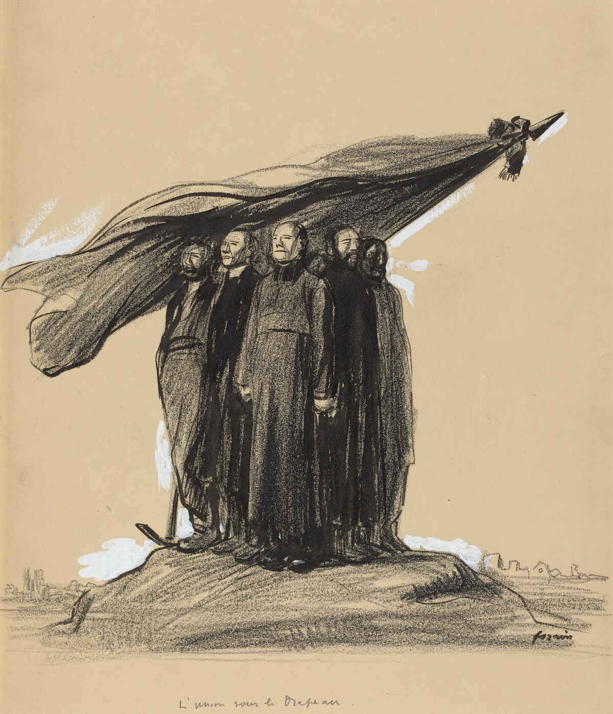L'union sous le drapeau by Jean-Louis Forain