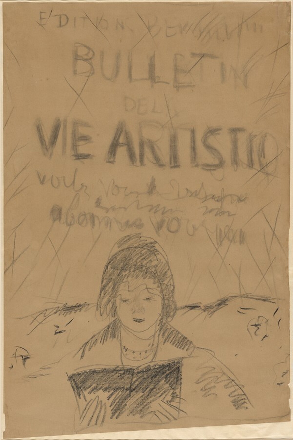 Study for "Bulletin de la vie artistique" by Pierre Bonnard