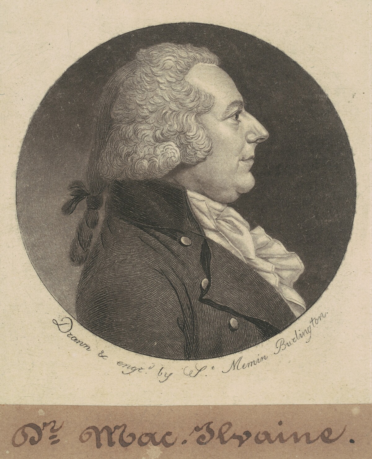 William McIlvaine by Charles B. J. Févret de Saint-Mémin