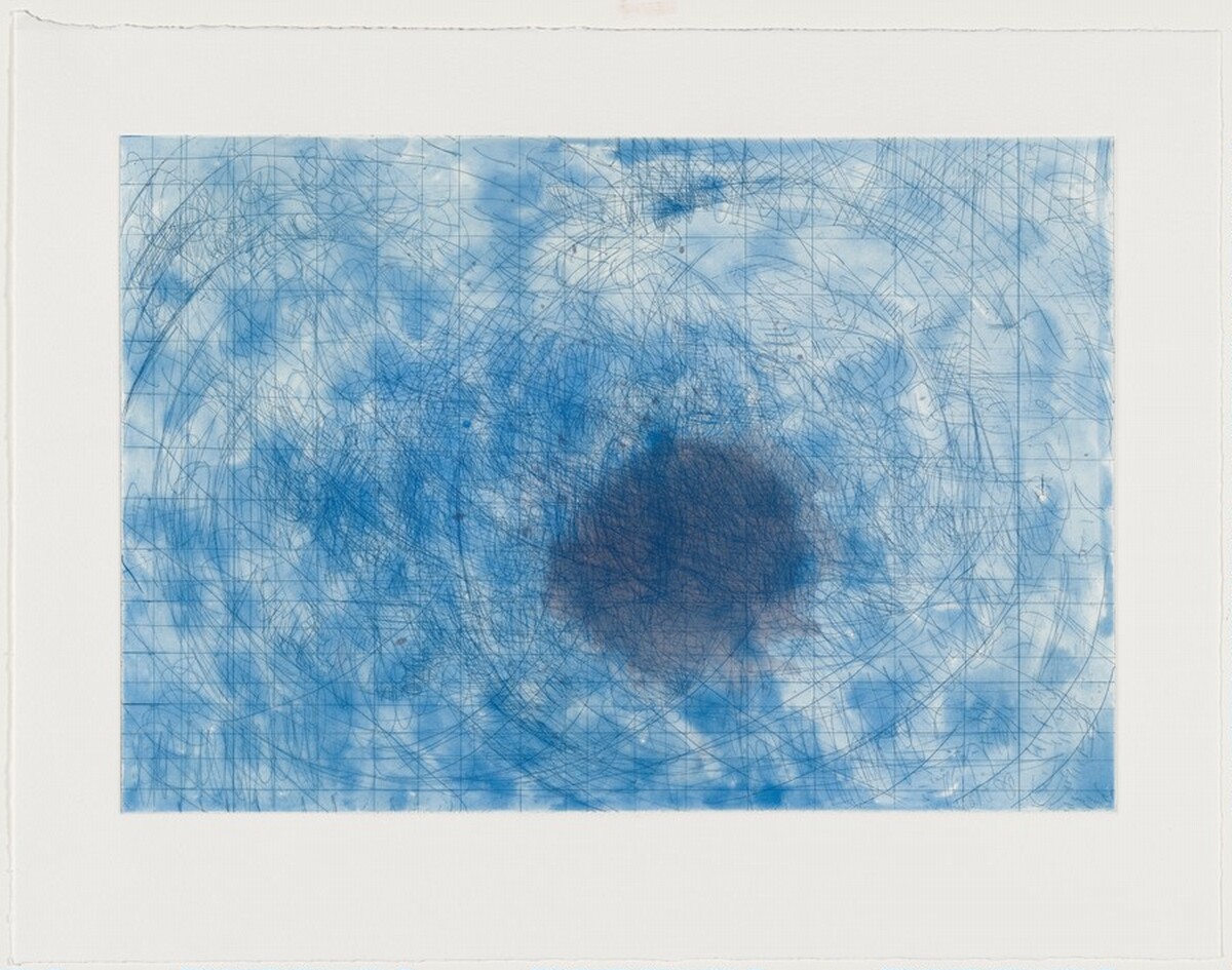 Summer Pond [working proof 4] by Pat Steir