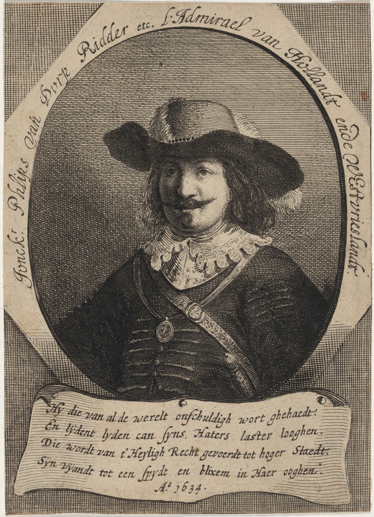 Philps van dorp Ridder, Dutch Admiral by Unknown Artist