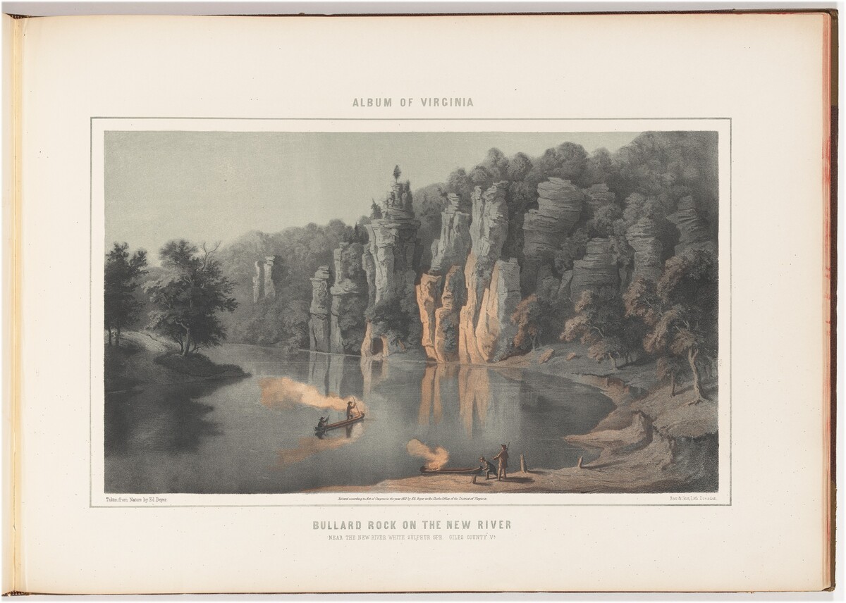 Bullard Rock on the New River by after Edward Beyer