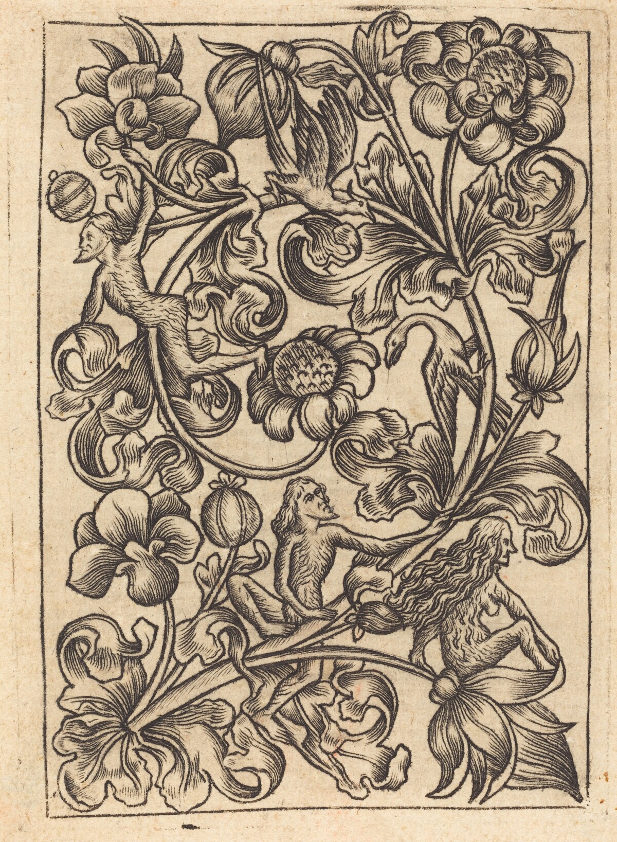 Ornament with Wild Folk by Follower of Master E.S.