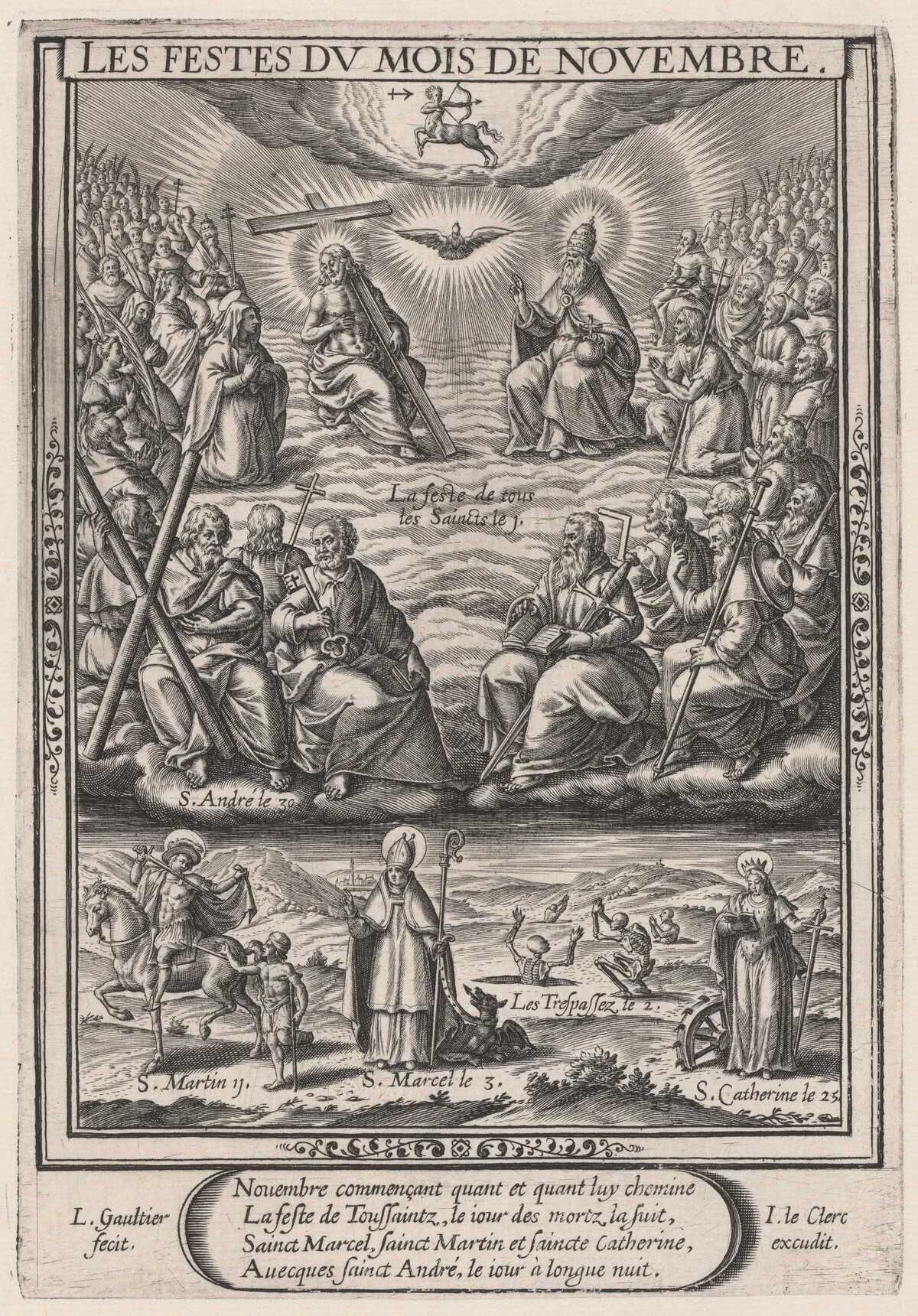 Les Festes du mois de November (November: All Saints) by Léonard Gaultier