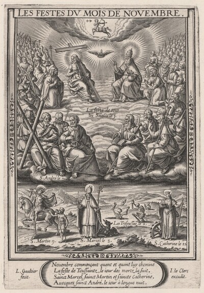 Les Festes du mois de November (November: All Saints)