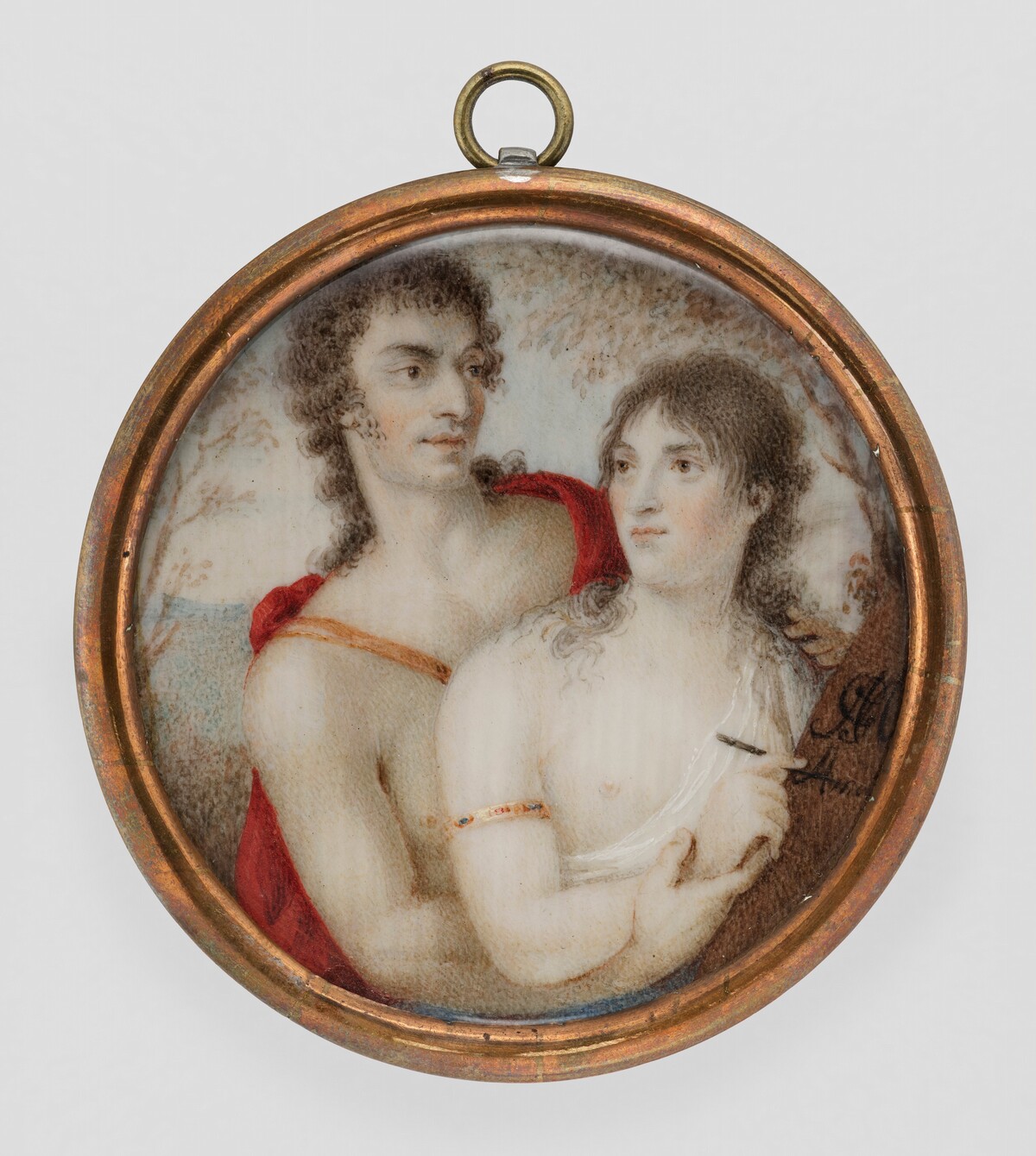 Portrait of a Couple in the Guise of Angelica and Medoro by Giulia Carlotta Mengs