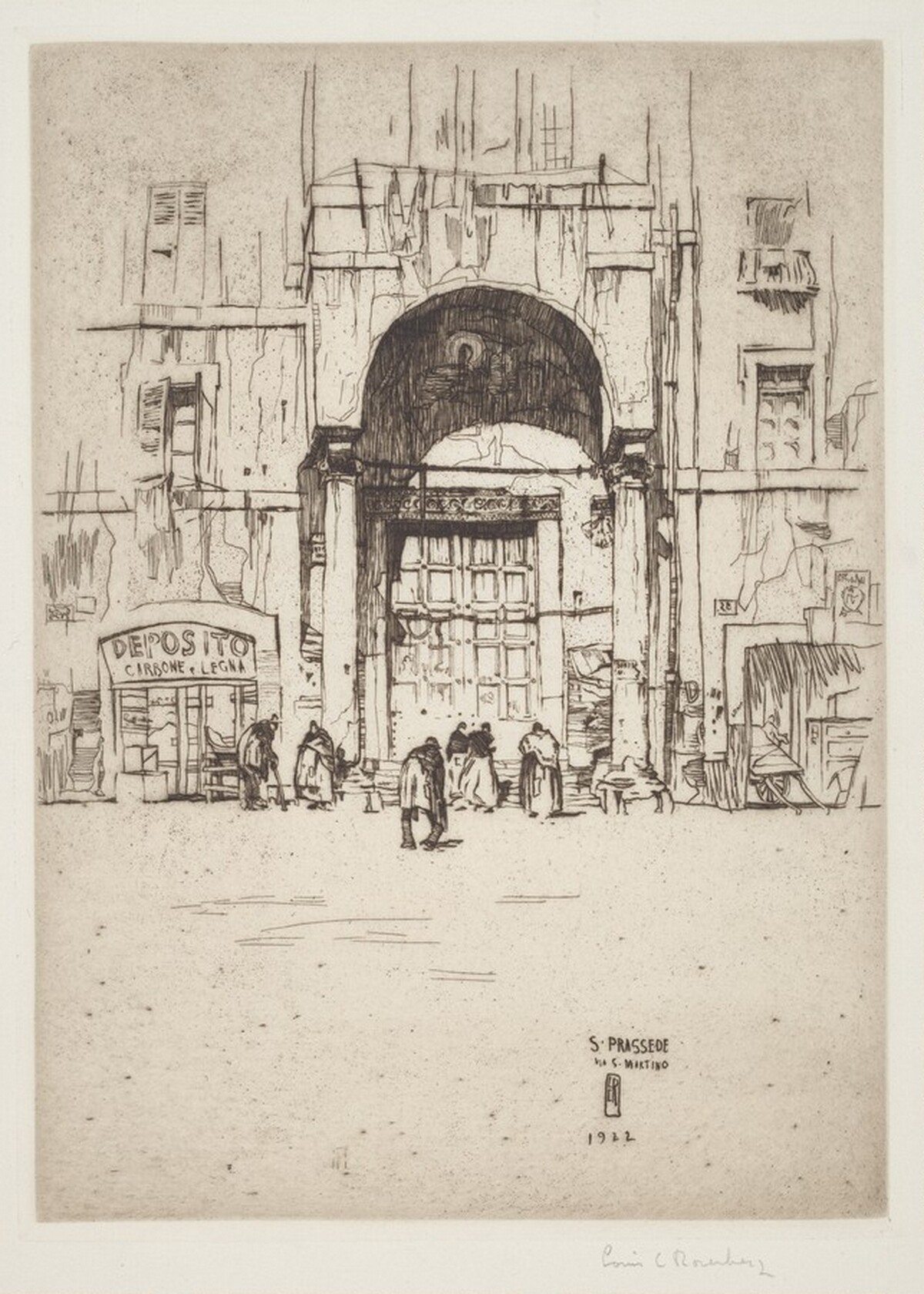 St. Prassede, Rome by Louis Conrad Rosenberg