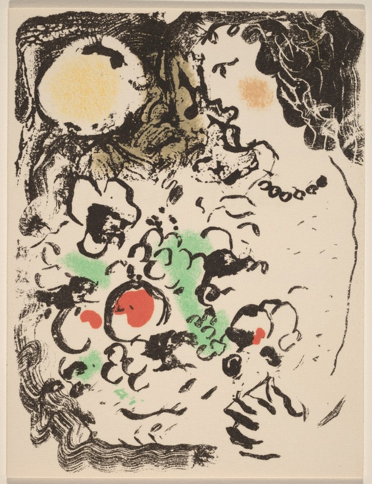Greeting Card for 1974 by Marc Chagall