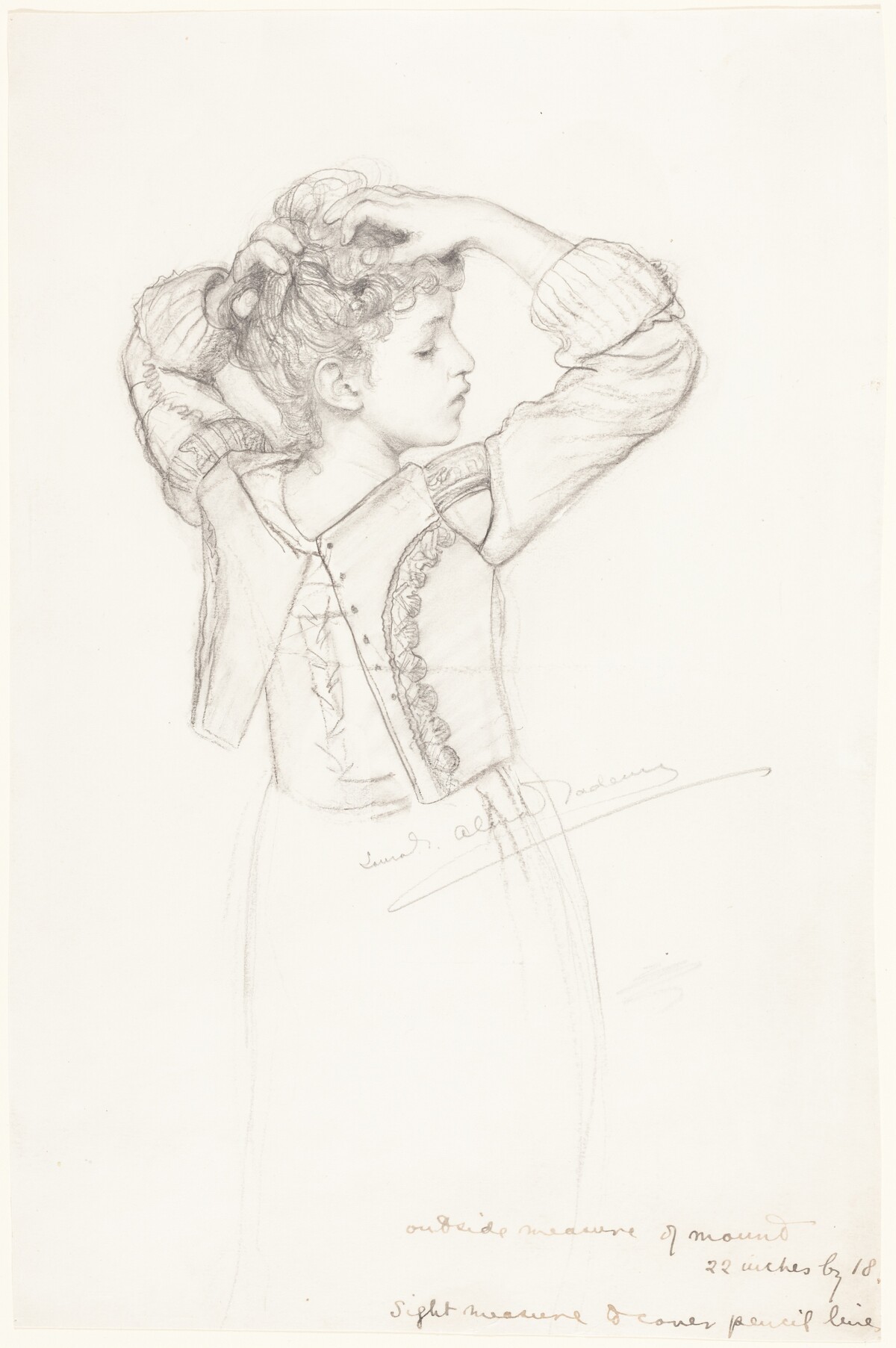 Young Girl Dressing by Laura Theresa Alma-Tadema