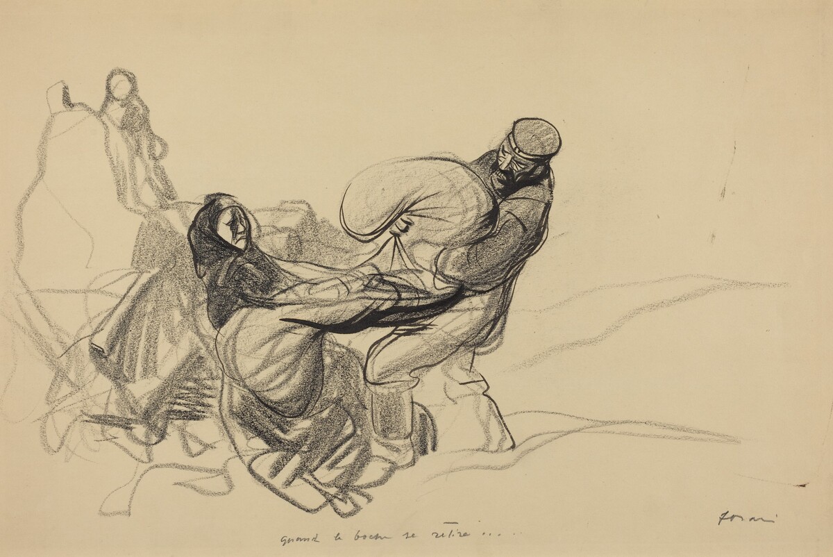 Quand le boche se retire... by Jean-Louis Forain