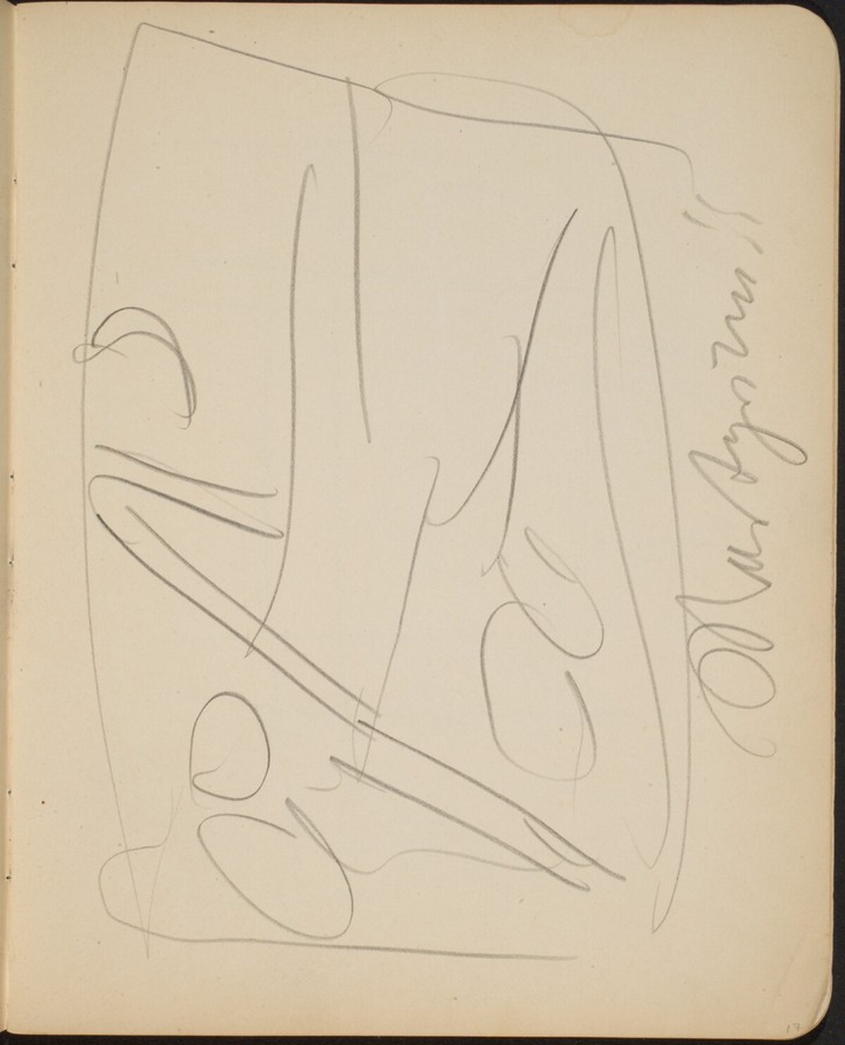 Skizze mit liegendet Figur, Bezeichnung (Figure Reclining) [p. 17] by Max Beckmann