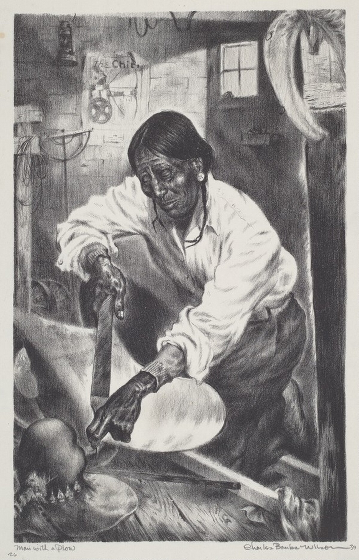 Man With A Plow by Charles Banks Wilson
