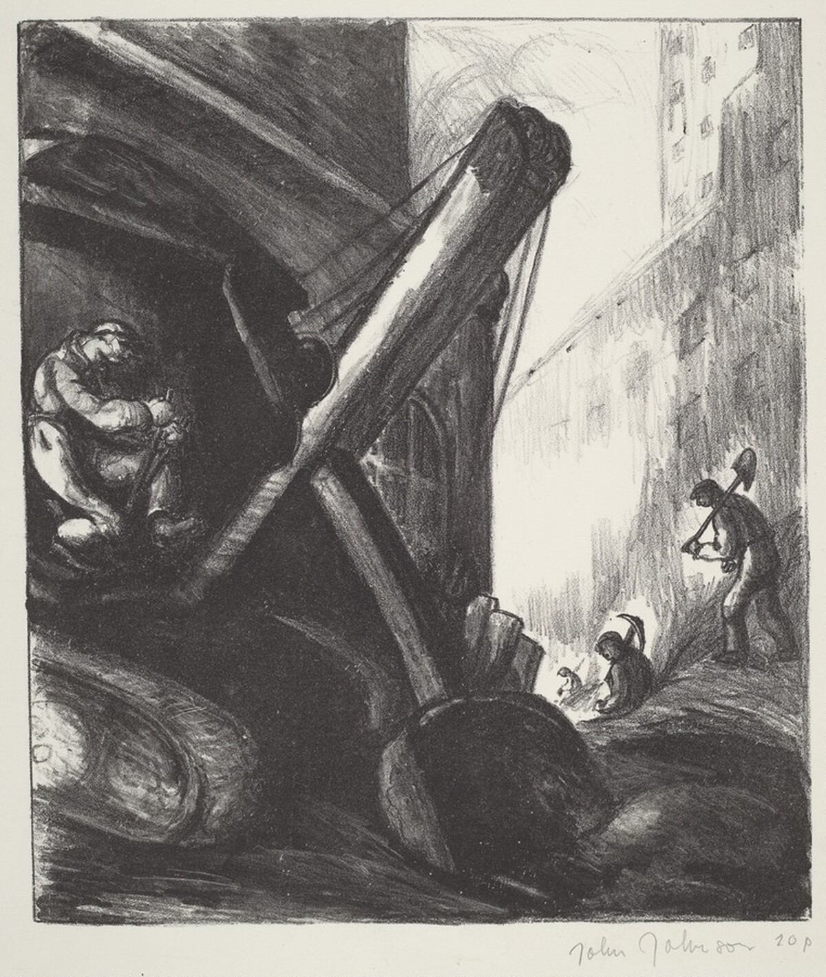 Untitled (Steam Shovel) by John Johnson