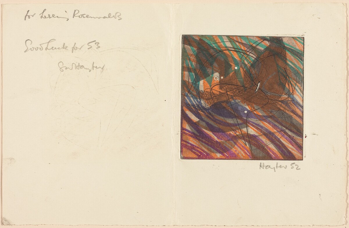 Greeting Card by Stanley William Hayter