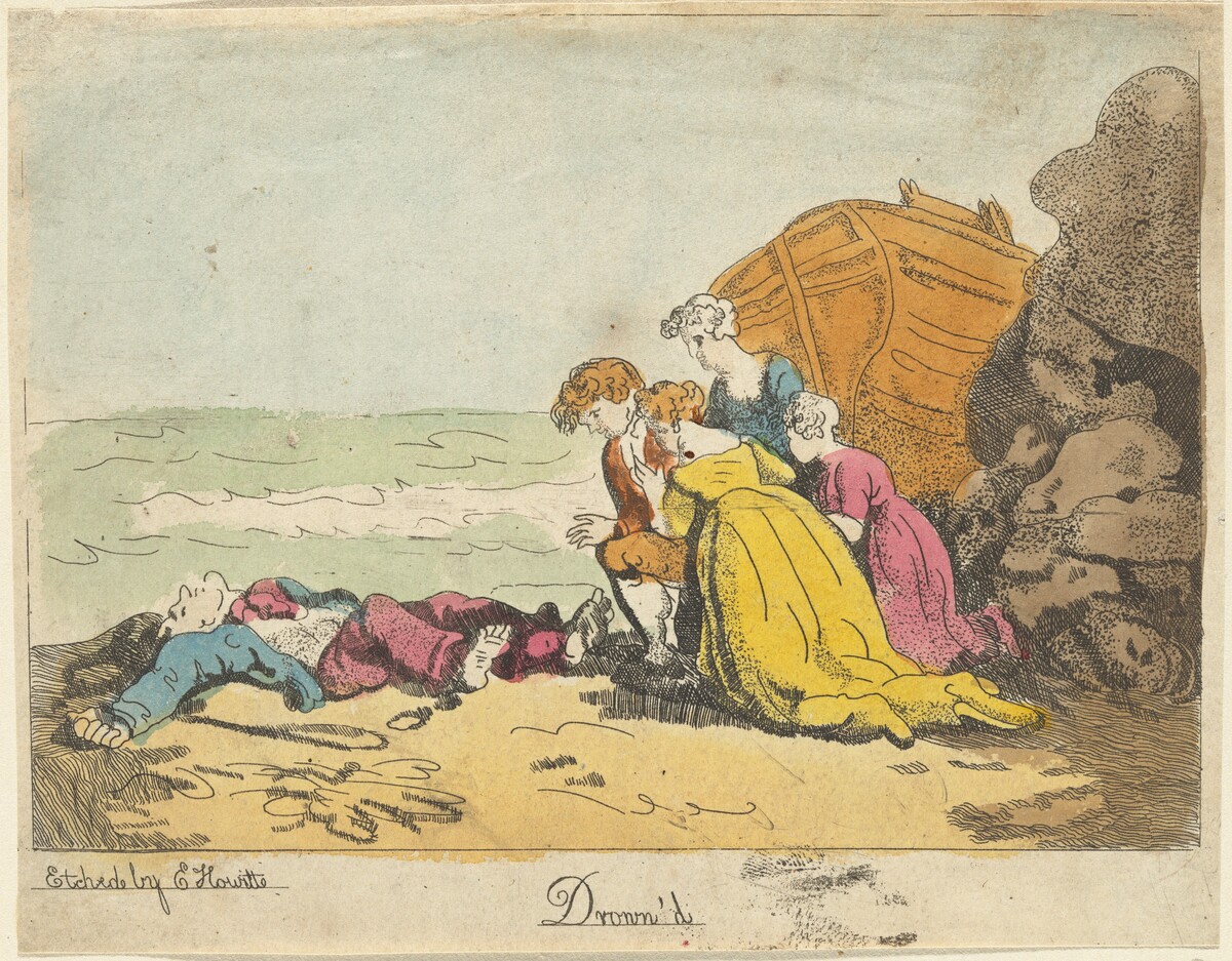 Drown'd by Elizabeth Howitt, after Thomas Rowlandson