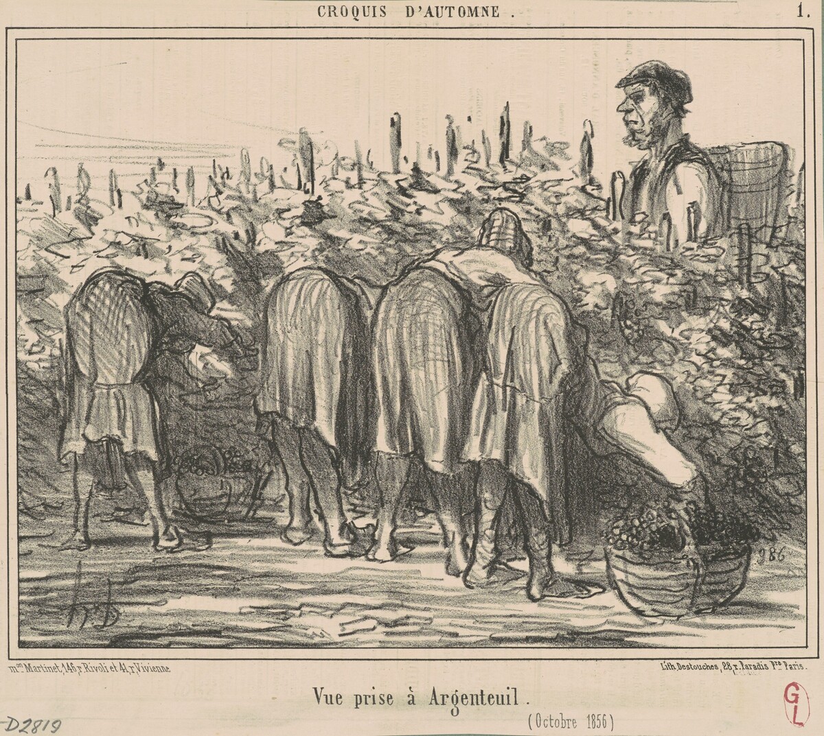 Vue prise a Argenteuil (Octobre 1856) by Honoré Daumier