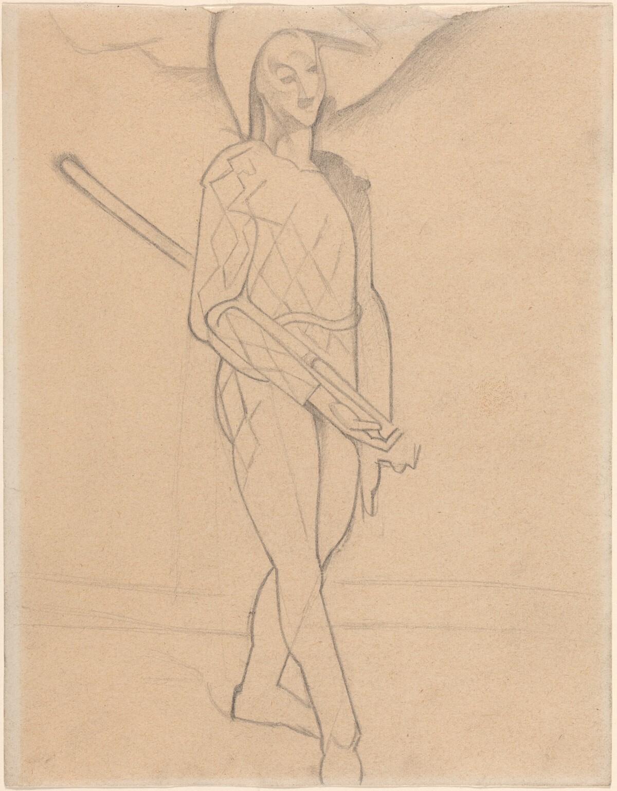 Harlequin by Juan Gris after Paul Cezanne