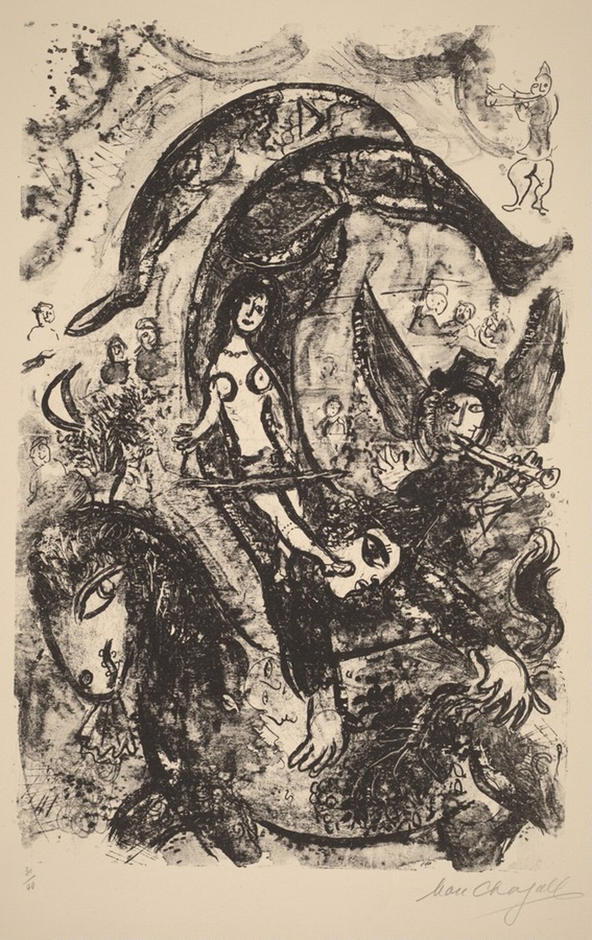 The Acrobat Rider by Marc Chagall