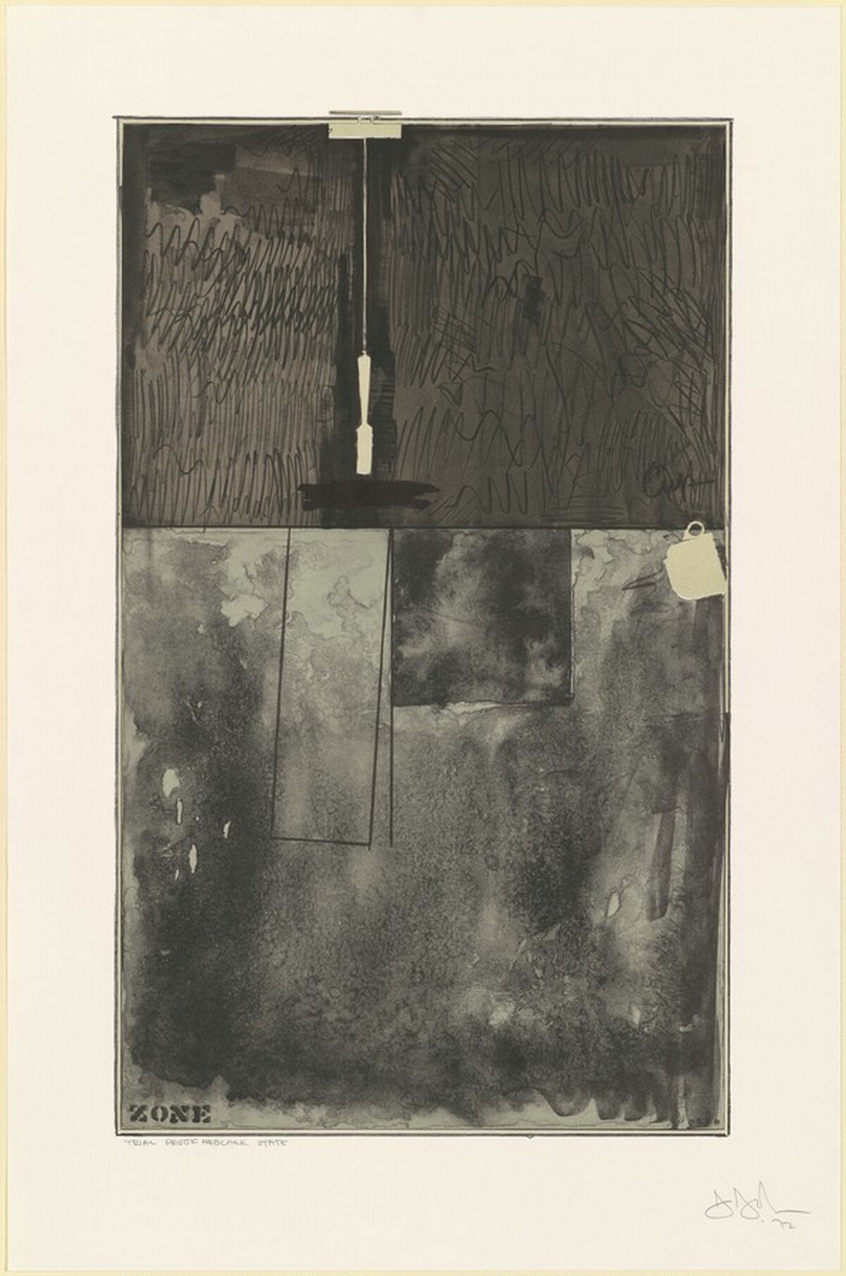 Zone [trial proof] by Jasper Johns