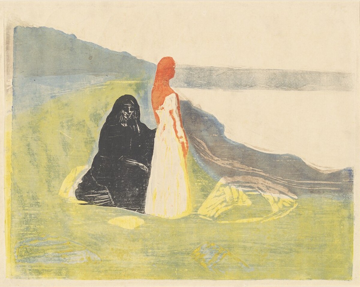 Two Women on the Shore by Edvard Munch